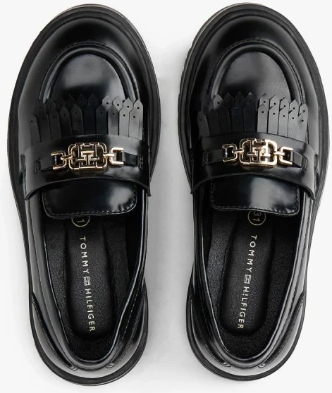 Mokasina për femra Tommy Hilfiger LOW CUT SHOE T3A4-34011-1453999, të zeza