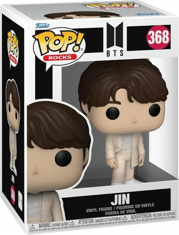 Figurinë koleksionuese Funko Pop! Rocks BTS - Jin, vinil, bezhë