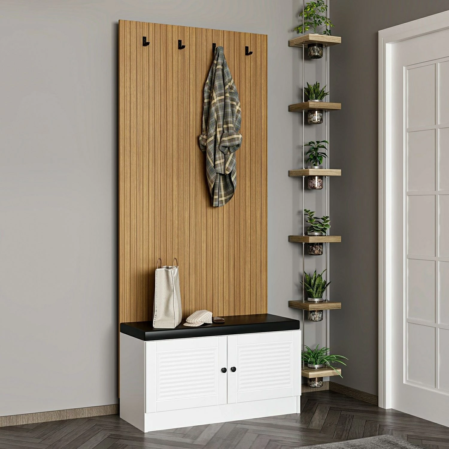 Stendë korridori Skye Decor, Noah, e bardhë, 90x210x35cm