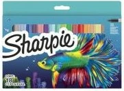 Set marker permanent Sharpie Fish 18 copa, majë e hollë 1mm, shumëngjyrësh