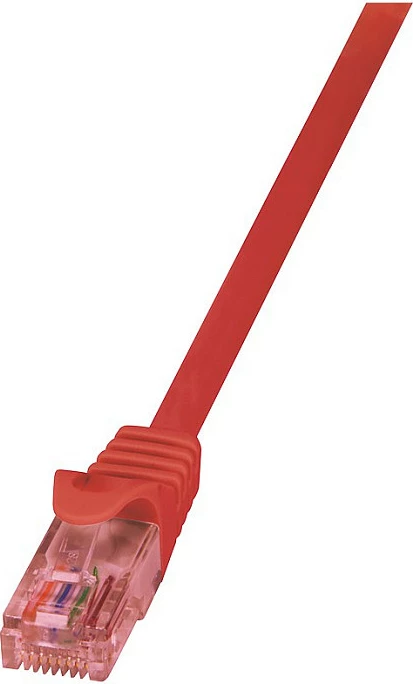 Kabllo rrjeti LogiLink PrimeLine Cat6 U/UTP, 0.5 m, e kuqe