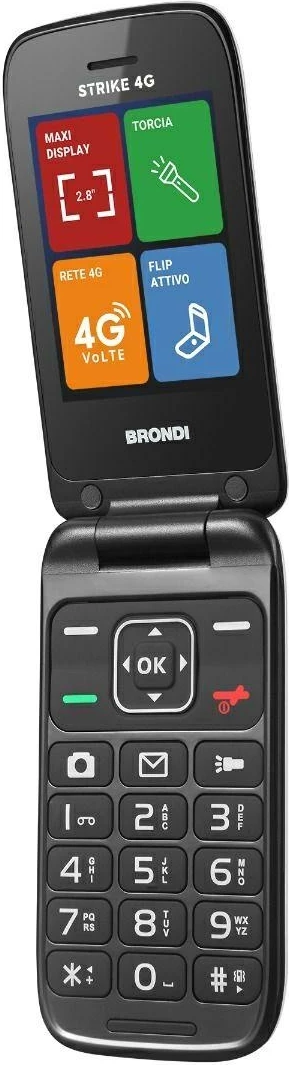Celular Brondi Strike 4G, gri e lehtë
