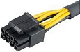 Adapter kabllo Akasa ATX12V 4-pin në EPS12V 8-pin, 15 cm