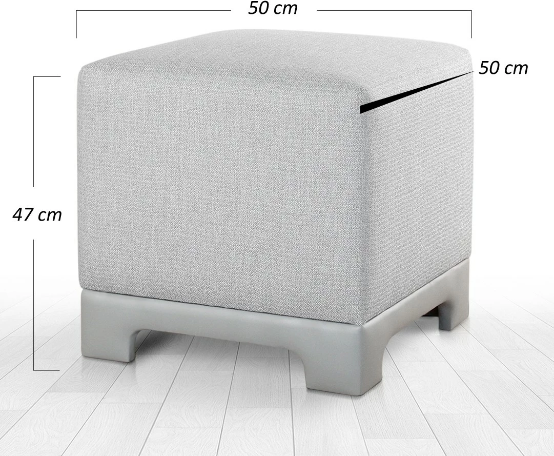 Puf Atelier del Sofa, Lenover, ngjyrë gri