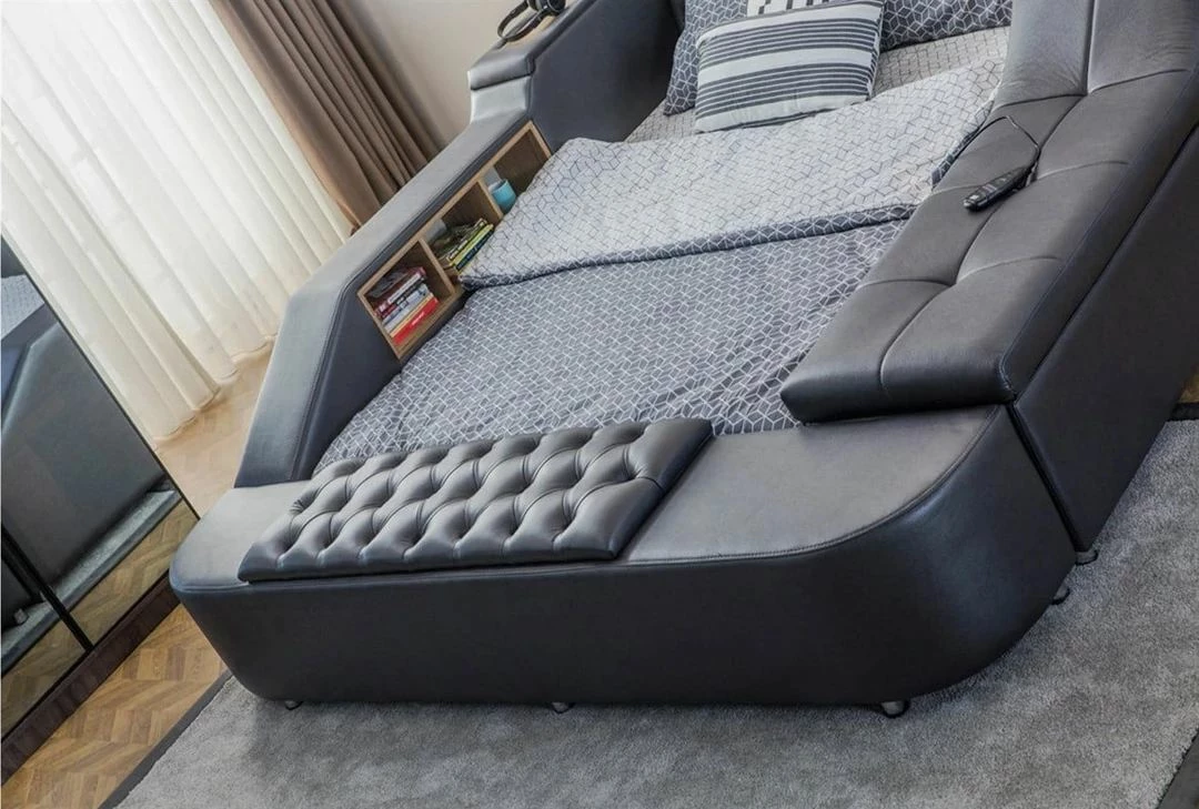 Krevat dopio, ngjyrë e zezë, Skye Decor Dorwell Smart