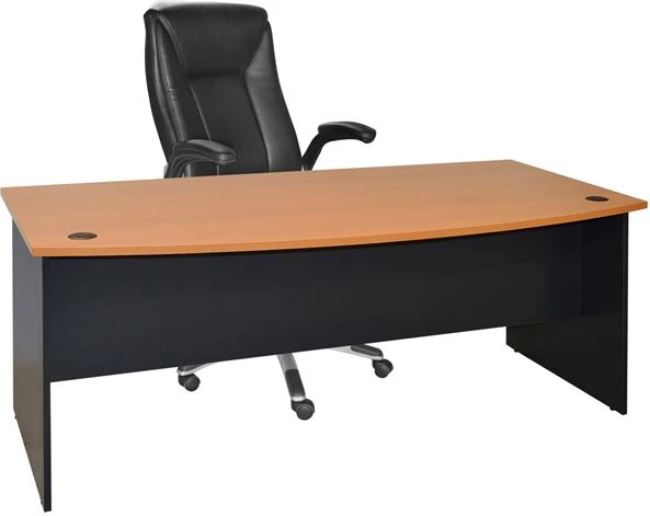 Tavolinë profesionale për zyre, 180x93.5x74.6, FH2017.01, ngjyrë gri-lisi