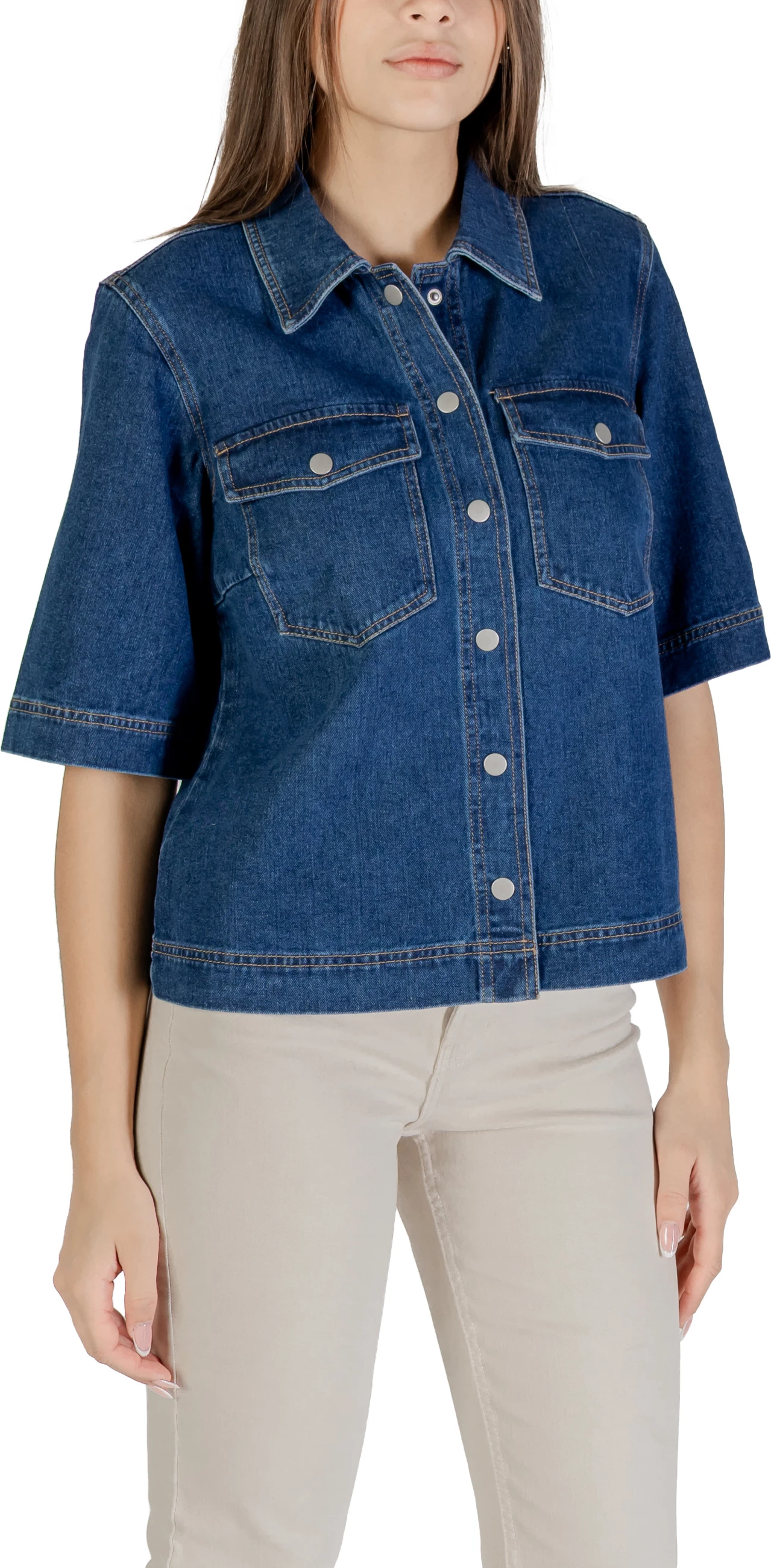 Jakne denim për femra Only ONLBELLE 15347084, blu e errët denim [Madhësia: M]
