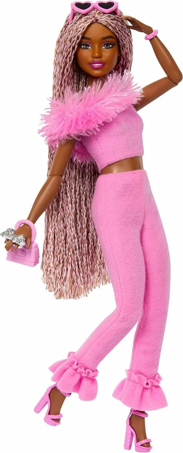 Lalkë Barbie Mattel Deluxe Style HYV28, me aksesorë të vegjël, për 4+ vjeç, rozë, set 1 copë