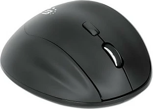 Maus wireless MANHATTAN ergonomik, 6 butona, USB-A/C, i zi