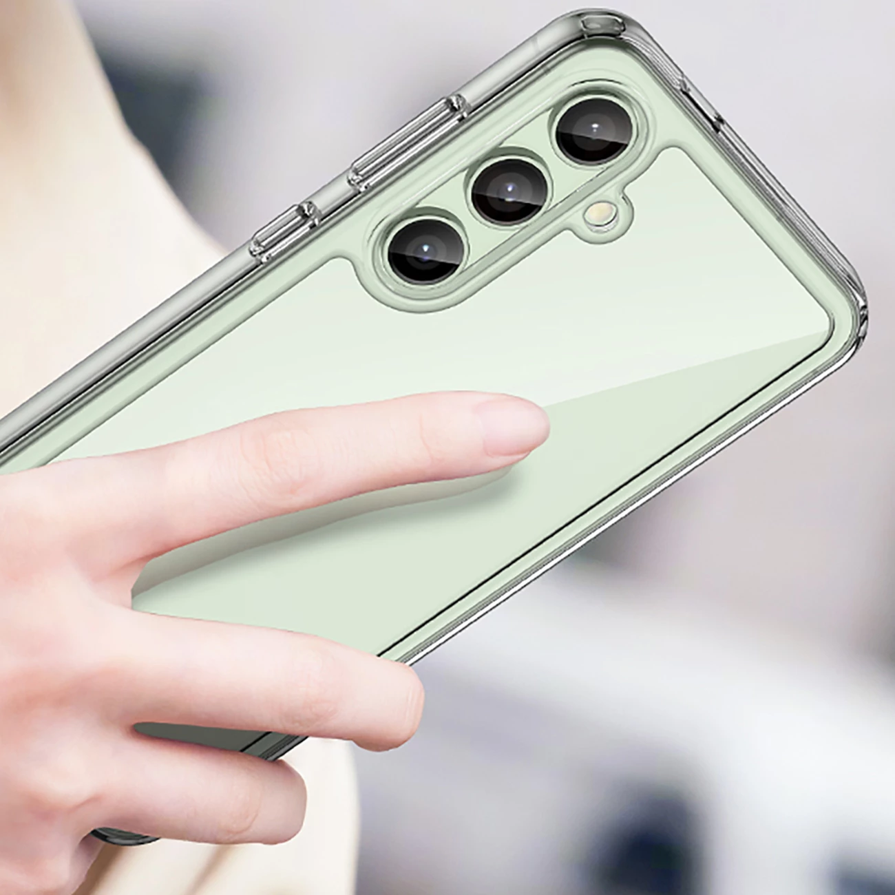 Mbështjellës Hurtel Outer Space Case për Samsung Galaxy S24 FE, Transparent