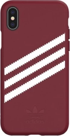 Mbështjellës Adidas OR Molded PU Suede për iPhone X/XS, Burgundy