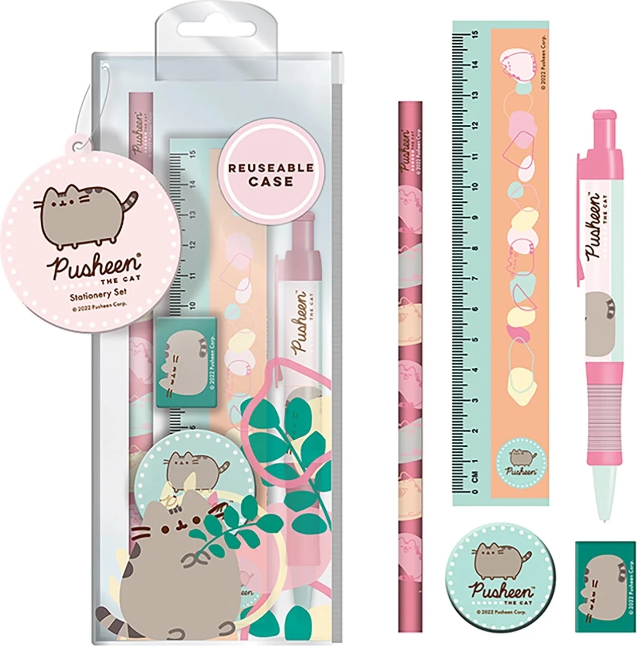 Set zyre Pyramid Pusheen Botanical, 6-copësh