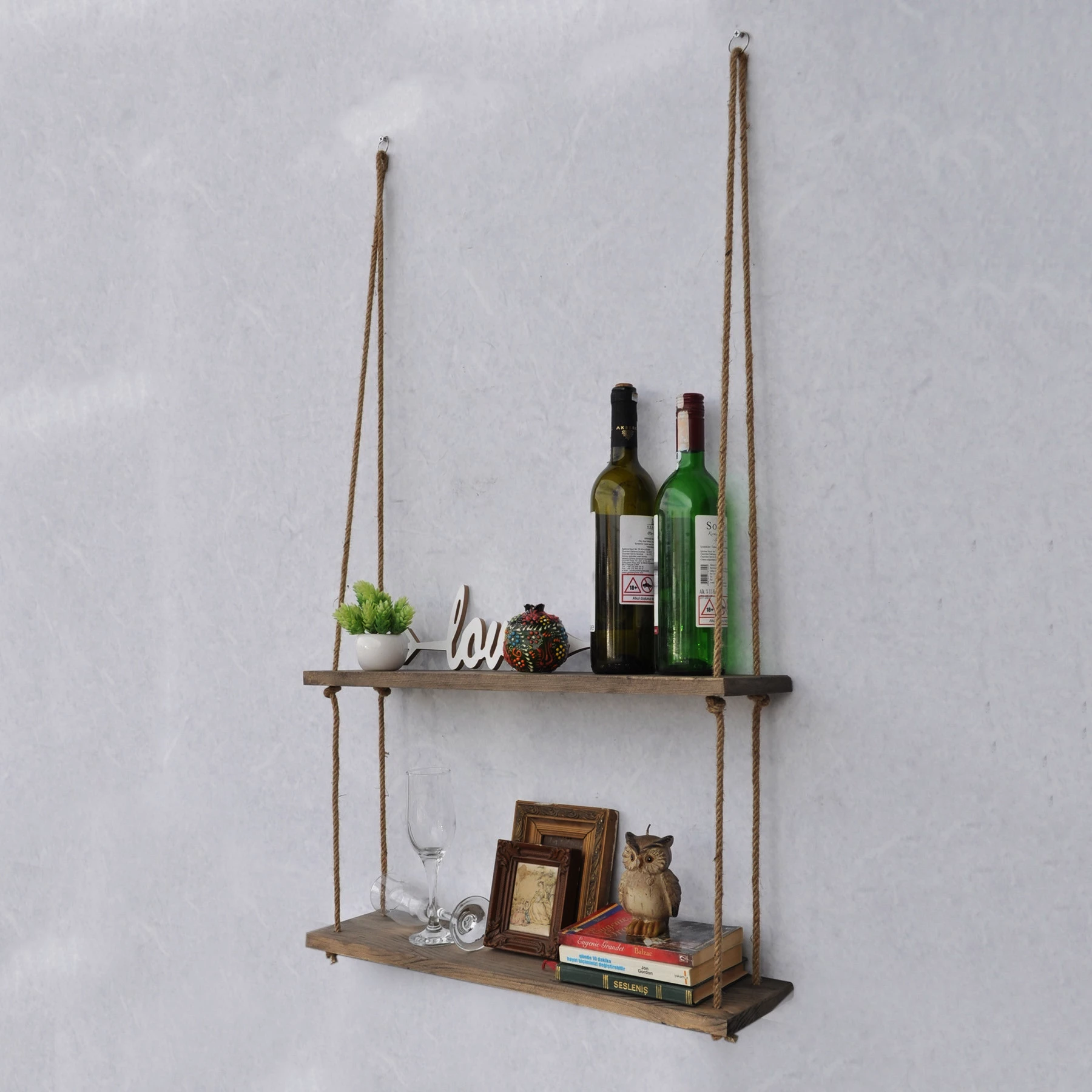 Raft muri Hanah Home, ngjyrë arre, Aa042 v2, 60x60x14 cm