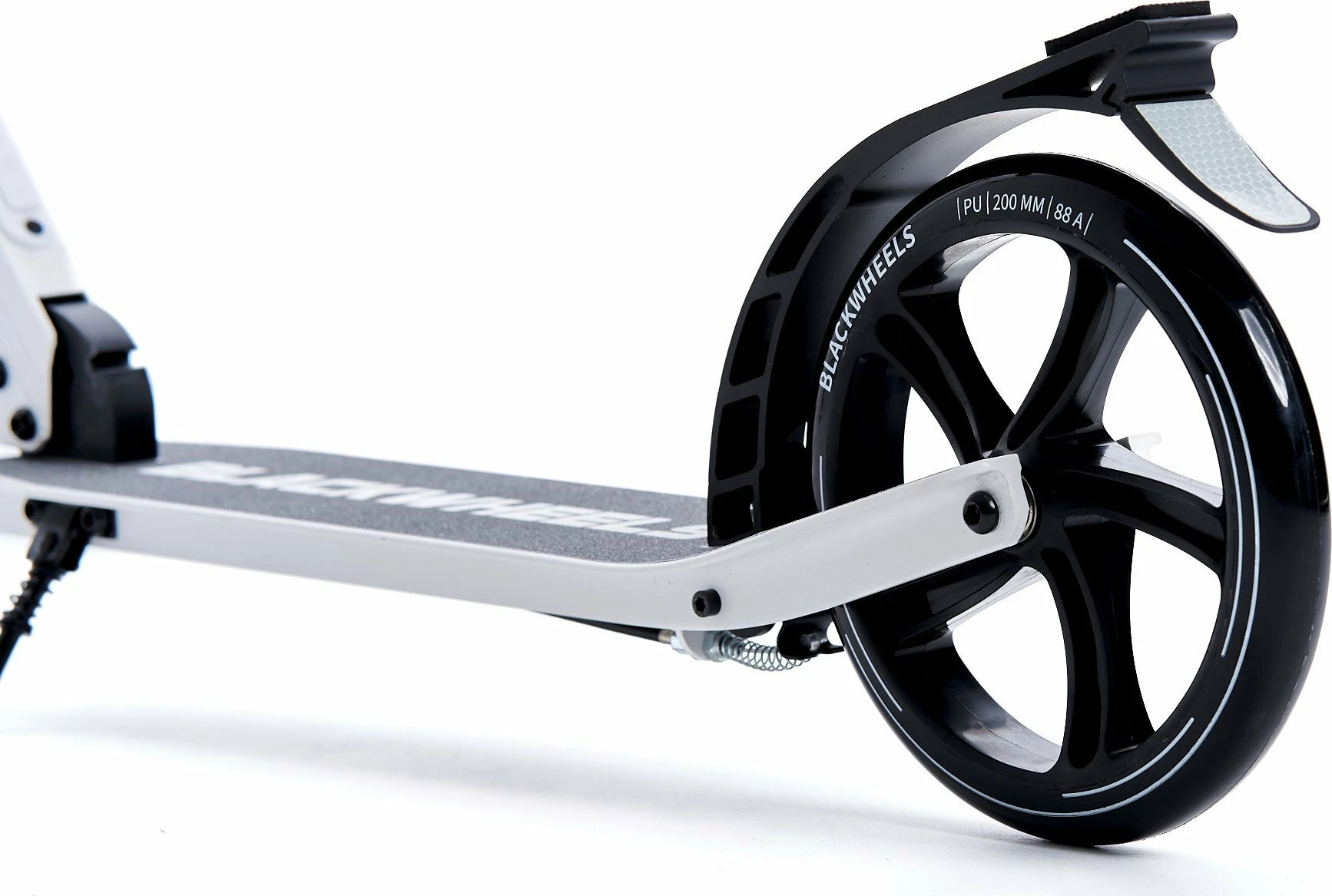 Skuter urban Blackwheels Orio, rrota 200 mm, ABEC-7, i palosshëm, max 100 kg, bardhë/zi