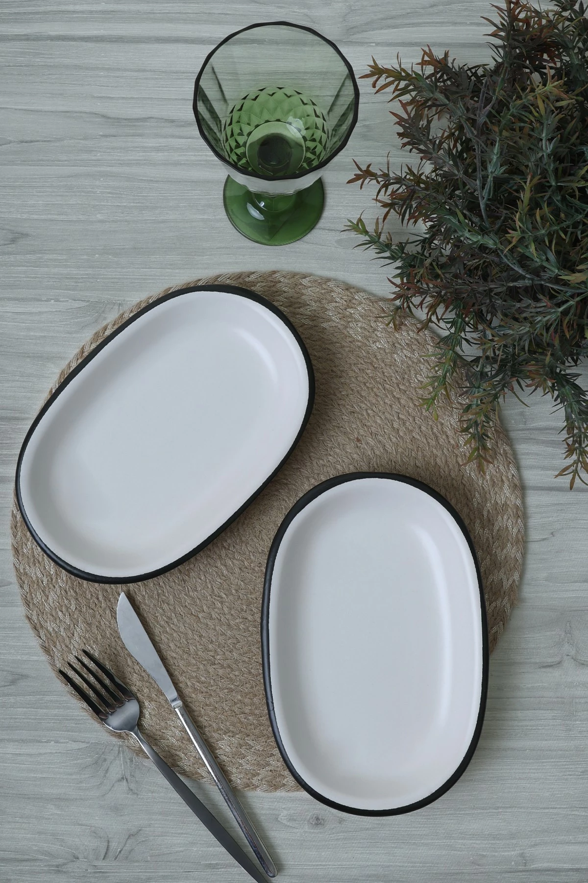 Set pjatash servirëse (2 copë), Hermia Concept, X00018686