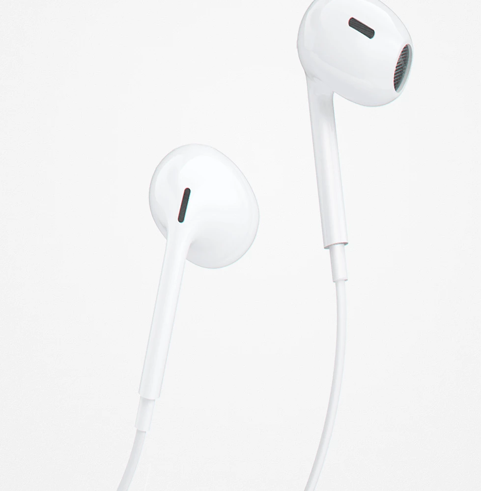 Kufje in-ear Dudao X14PROL-W1 me kabllo, Lightning, të bardha