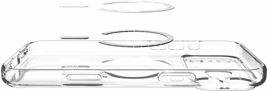 Mbështjellës Spigen Ultra Hybrid MagSafe për iPhone 17 Pro Max, Transparent/portokalli, 1 copë