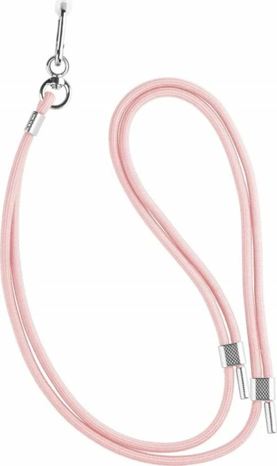 Litar qafe universal për celular Fixed NeckUni 40-76 cm najlon, rozë