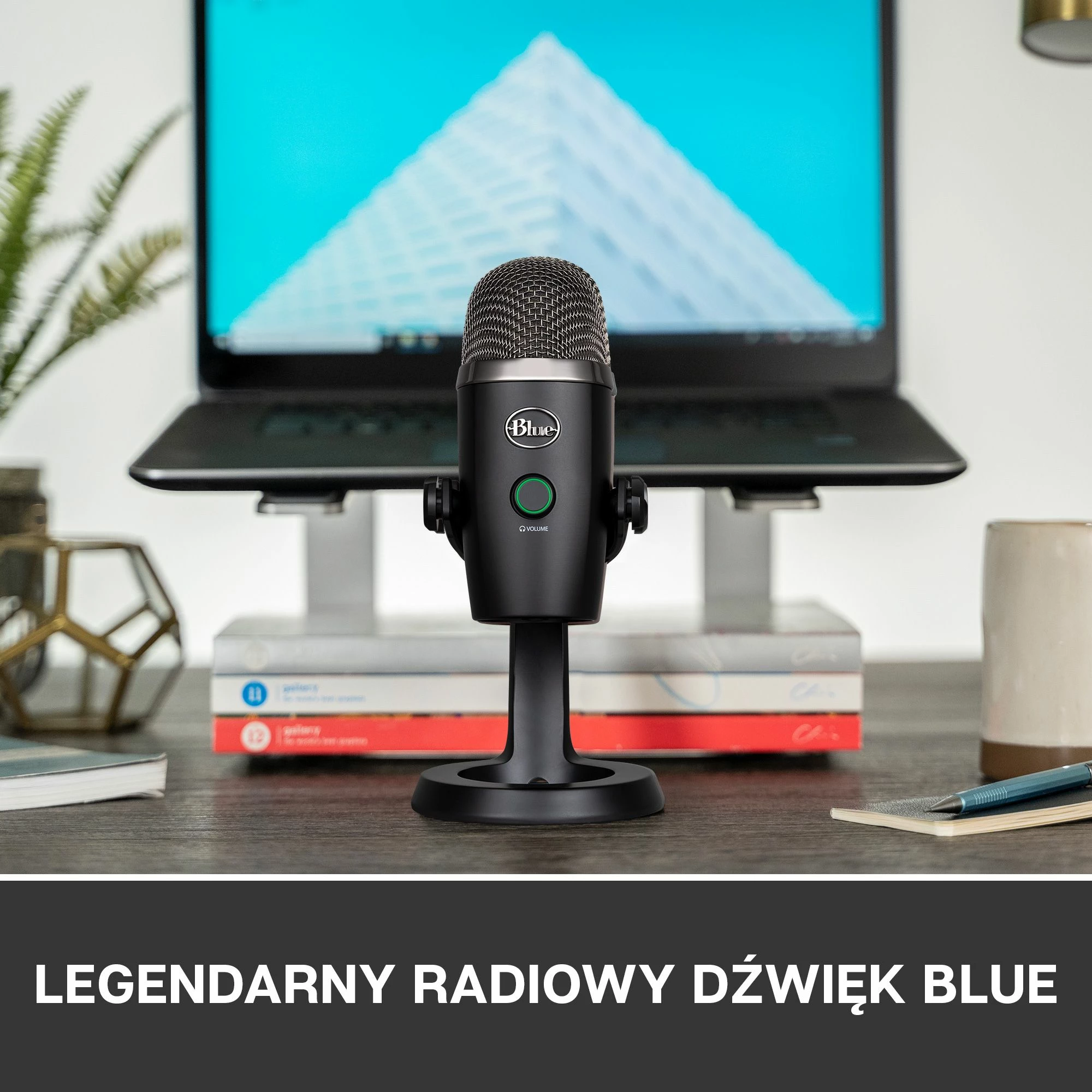 Mikrofon USB Blue Yeti Nano 988-000401, 24-bit/48 kHz, omnidirectional, i zi