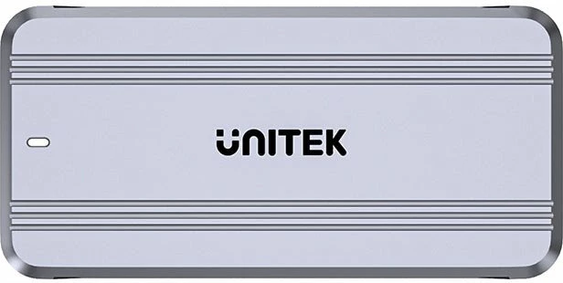 Kasë e jashtme për SSD M.2 NVMe Unitek S1242AGY, USB4 40Gbps, ftohje aktive, USB-C, 2242/2260/2280, gri