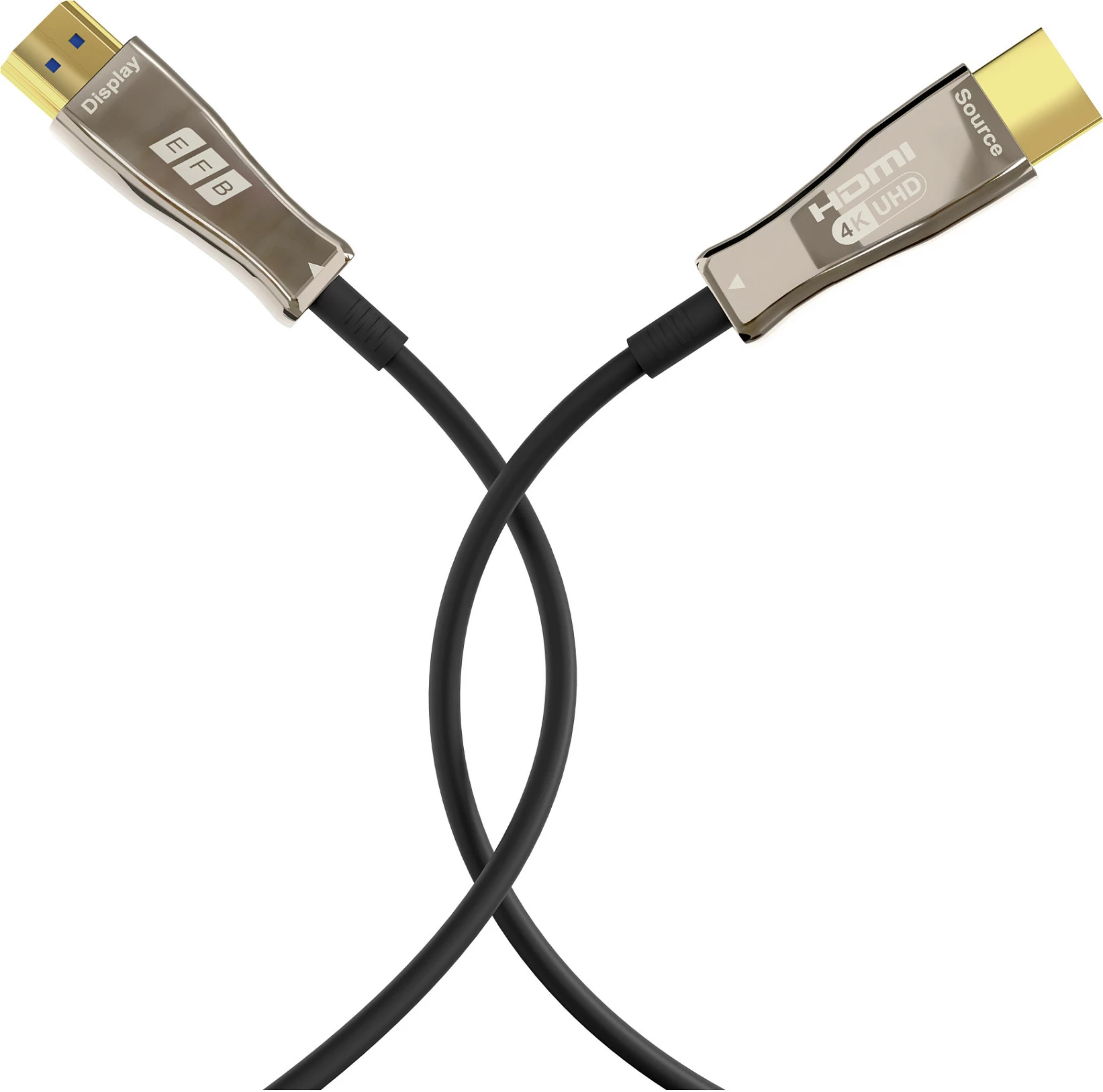 Kabllo HDMI EFB Elektronik HDMI-20-00010, 50m, HDMI 2.0, 4K@60Hz, HDR/ARC, Ethernet, e zezë