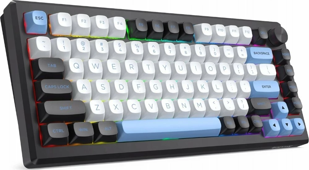 Tastierë mekanike gaming Redragon Uranus Pro 82 Leopard L K732WLB-RGB-PRO 75% tri-mode RGB e zezë