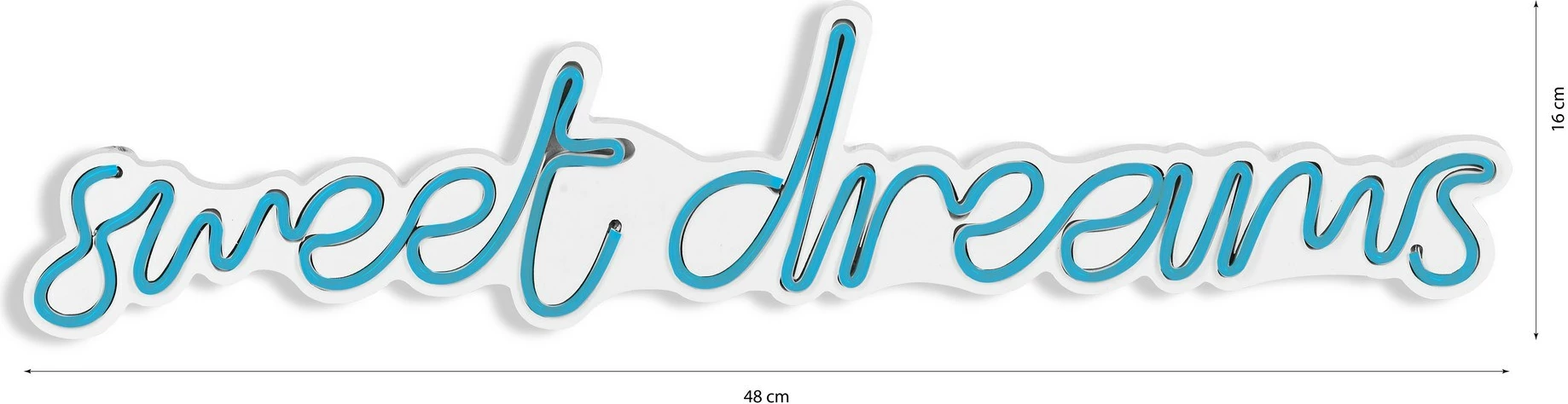 Dritë dekorative LED, plastikë, 'sweet dreams', ngjyrë kaltër