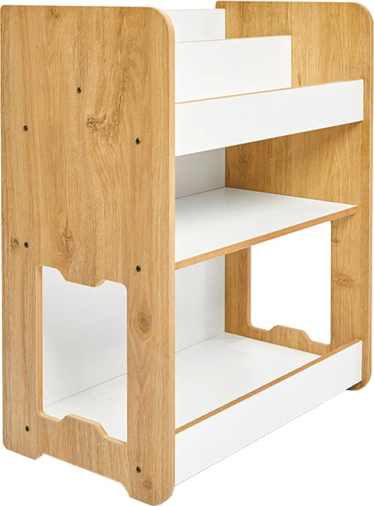 Raft Seagull, ngjyrë natyrale-bardhë, MDF, 57x34x70cm