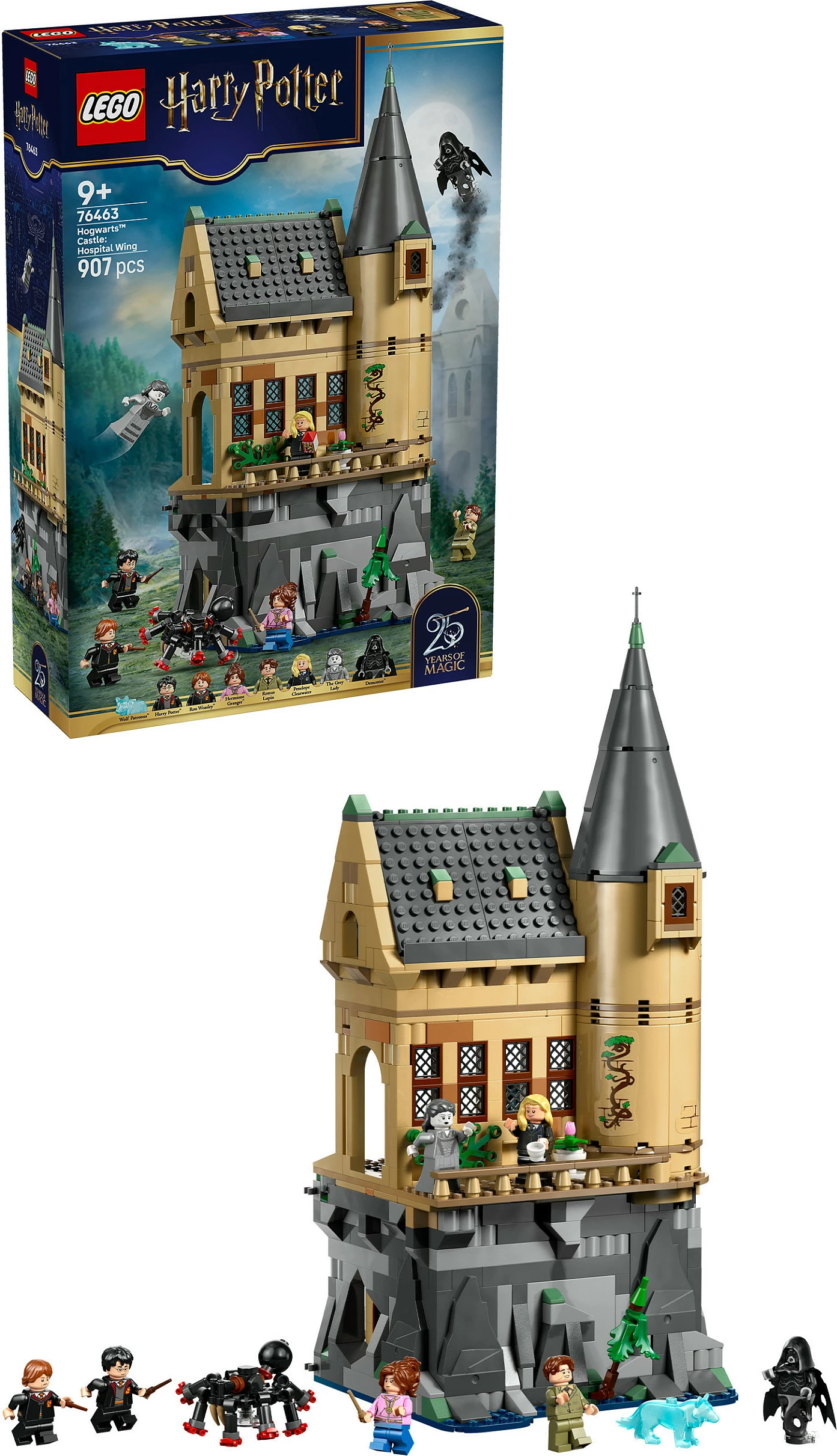 Set ndërtimi LEGO Harry Potter Hogwarts Castle 76463, 907 copë, 7 minifigura, shumëngjyrësh