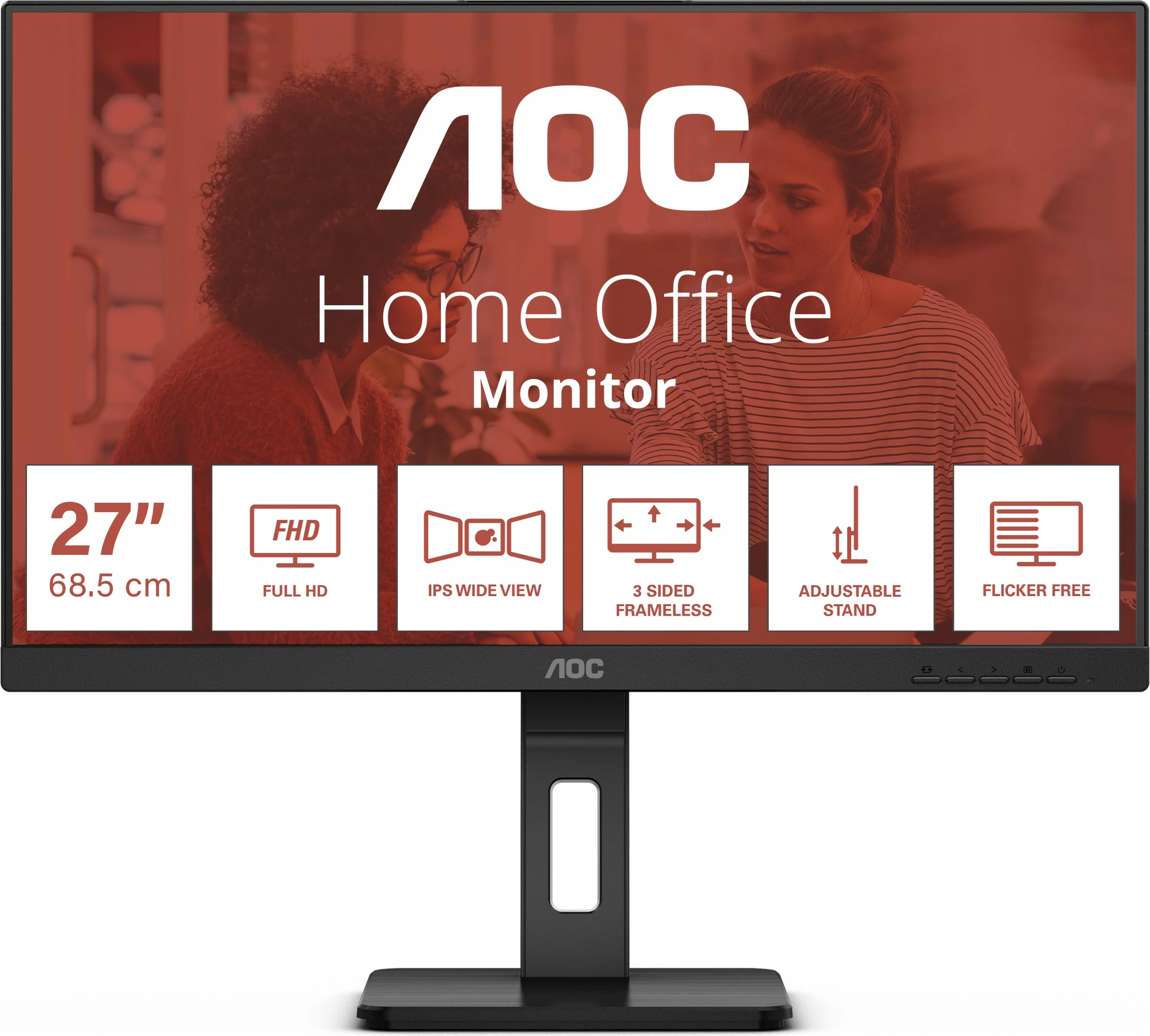 Monitor AOC 27E3QAF, 27", Full HD, LED, i zi