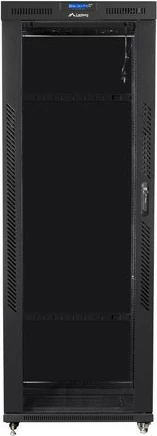 Kabinet rack 19 Lanberg FF01-8842-12BL, 42U, me LCD, xham, i zi, floor-standing