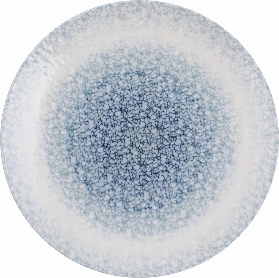 Set enësh për drekë (24 copë), Hermia Concept, GBSRD24Y4R673, porcelan, ngjyrë kaltër dhe e bardhë