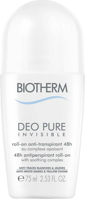 Deodorant Biotherm, Pure Invisible Roll-On, 75 ml