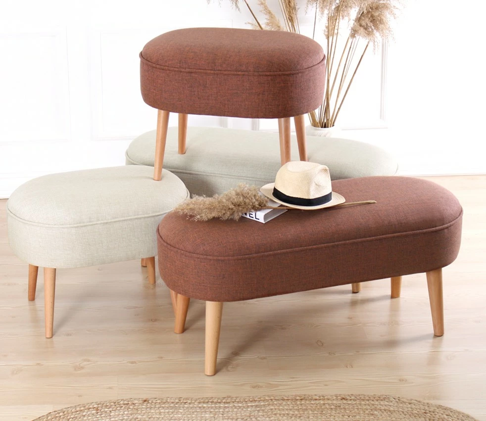 Puf Timoon, ngjyrë e kuqe tjegulle, Atelier del Sofa