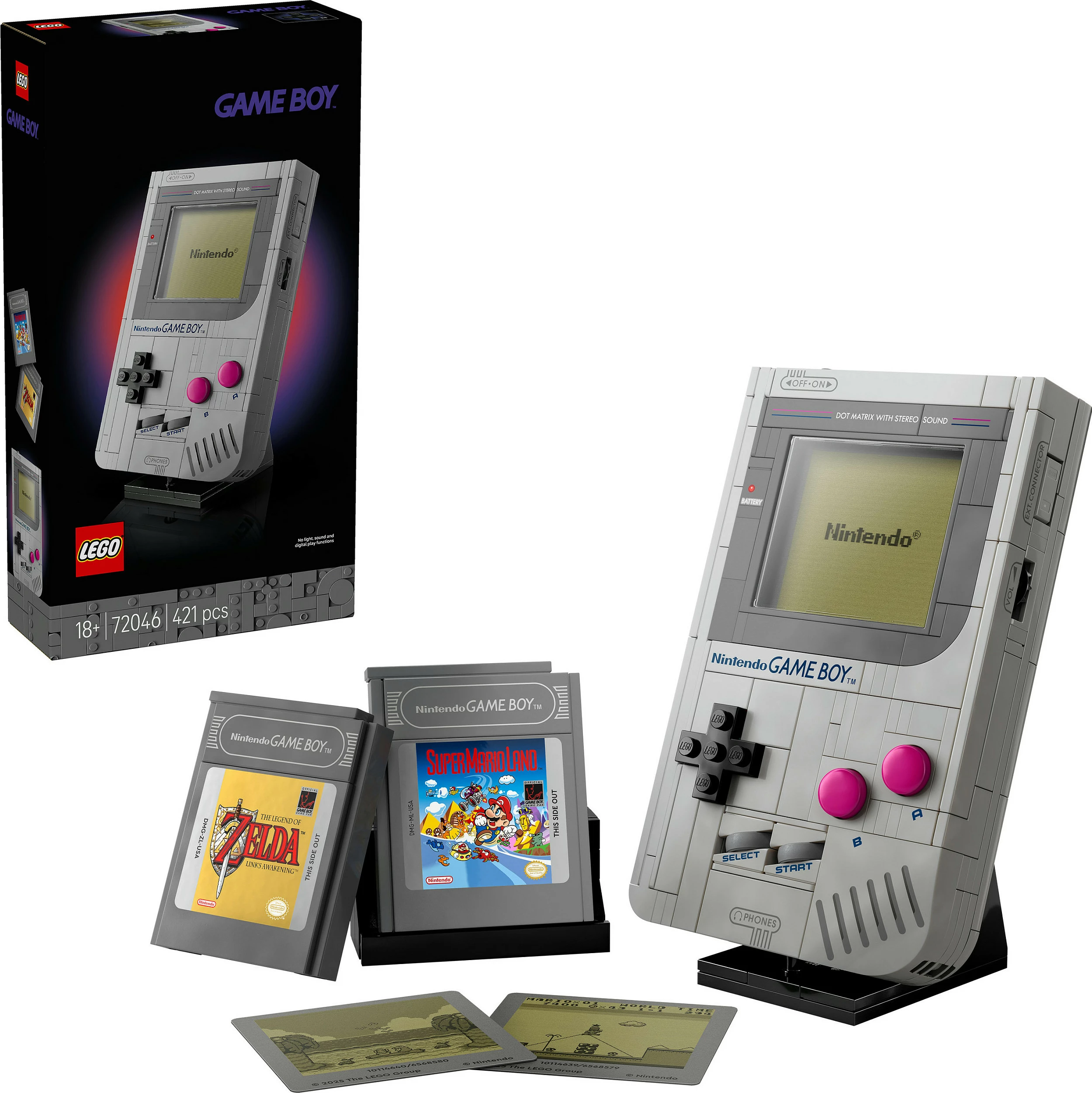 Set ndërtimi LEGO Super Mario Game Boy 72046, 421 pjesë, 18+, shumëngjyrësh