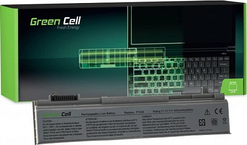 Bateri laptopi Green Cell për Dell Latitude E6400/E6410/E6500/E6510, 11.1V 4400mAh, e zezë