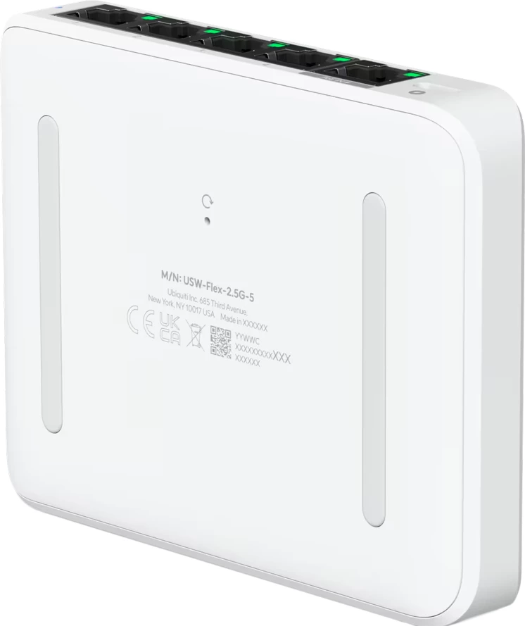Switch UBIQUITI UniFi Switch Flex Mini 2.5G, 5x RJ-45, PoE, i bardhë