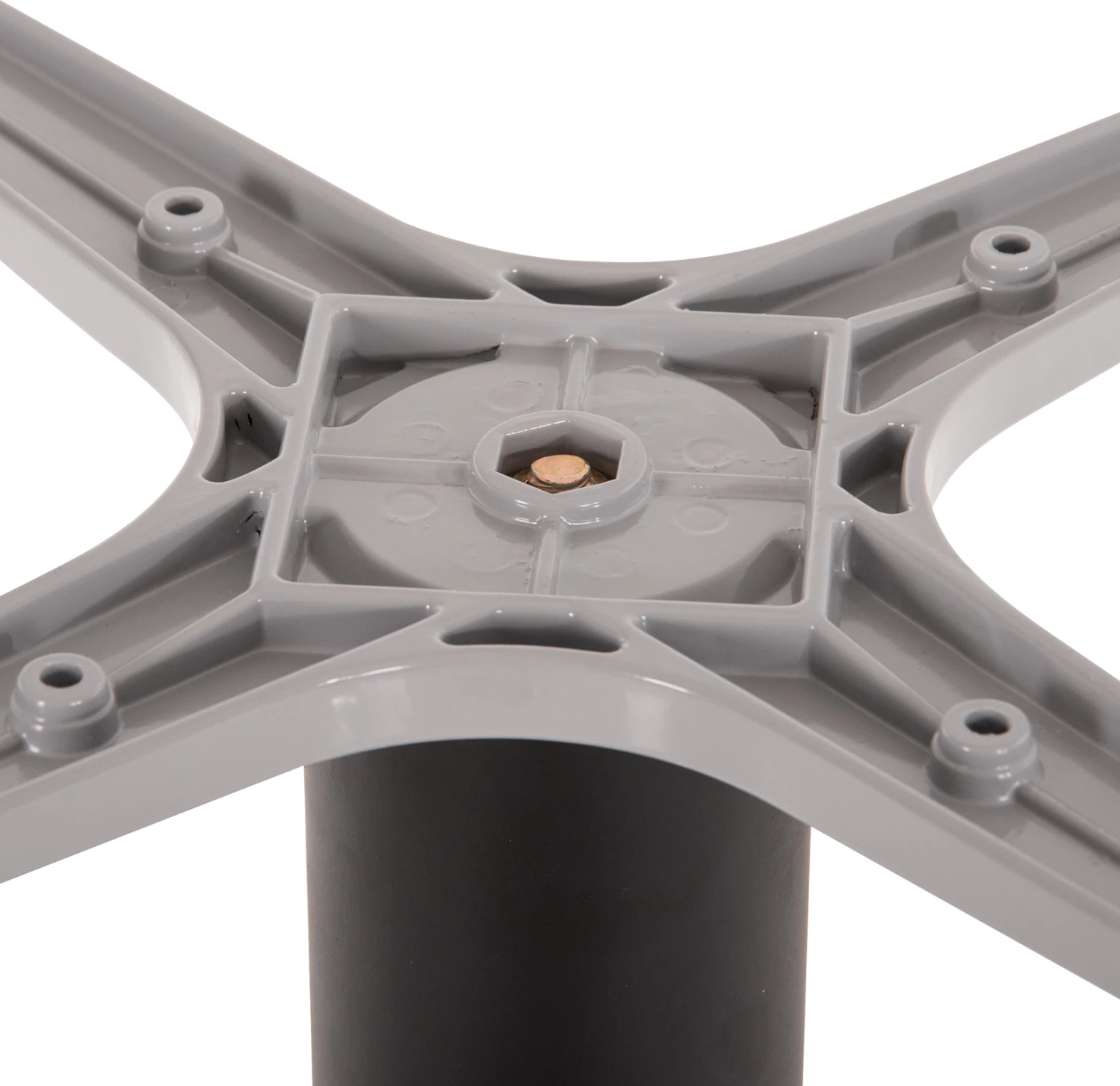 Bazë tavoline alumini, e zezë mat, FH476.01, 48x48 cm, Φ45x73H cm