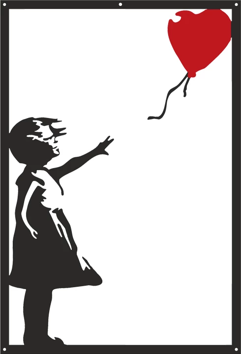 Dekor muror Balezo, metal i zi, 35x1.5x50cm