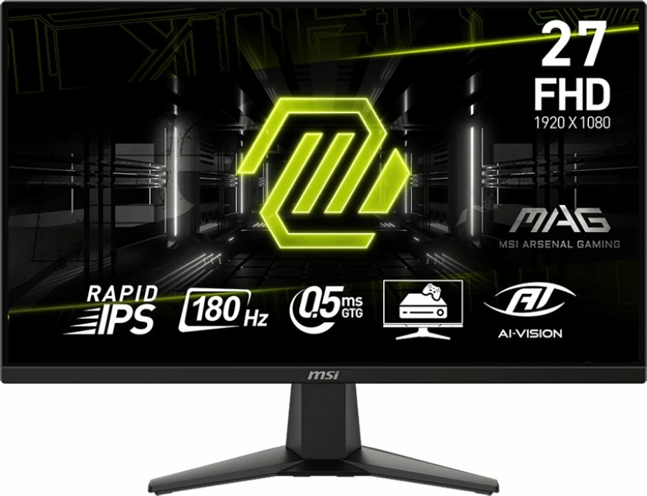 Monitor MSI MAG 275F 27\" FHD 180Hz Rapid IPS 0.5ms Adaptive-Sync, i zi