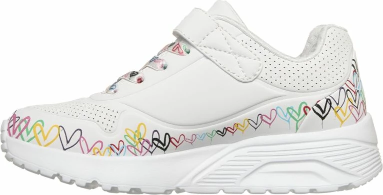 Atlete fëmijësh Skechers UNO Lite Heart Craze 314091L, shumëngjyrëshe