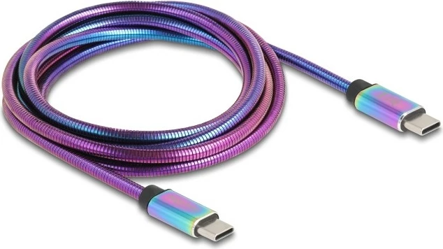 Kabllo USB C DeLOCK 81116, 2m, USB 2.0, 60W, shumëngjyrëshe