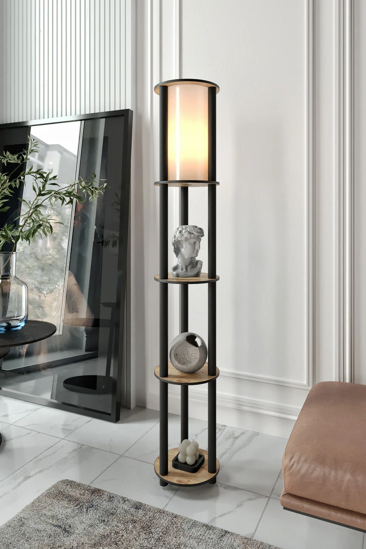 Llambë dyshemeje Opviq, ngjyrë arre, KS-11107