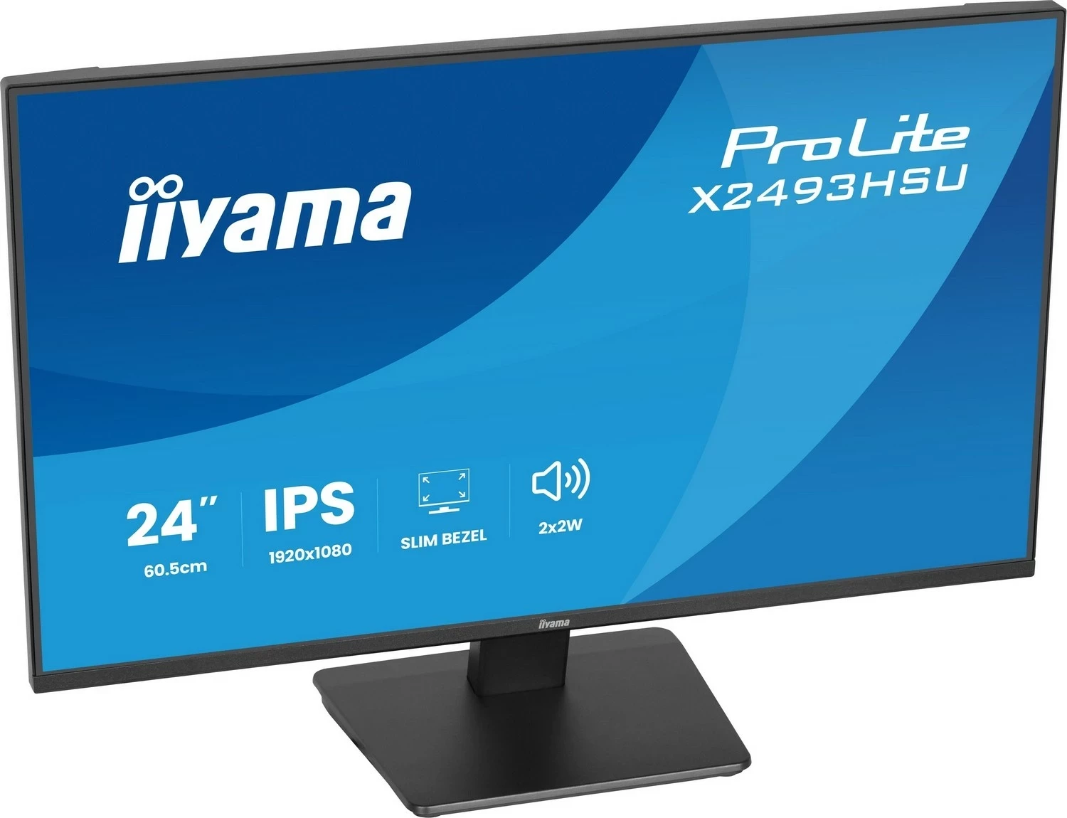 Monitor iiyama ProLite X2493HSU-B1, 23", Full HD, IPS, HDMI, DisplayPort, e zi