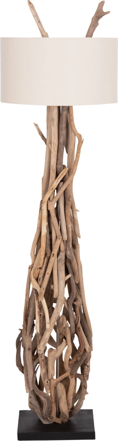 Llambë dyshemeje dekorative ALTAR, dru bregdeti, kapak PVC i bardhë, 44.5x167cm