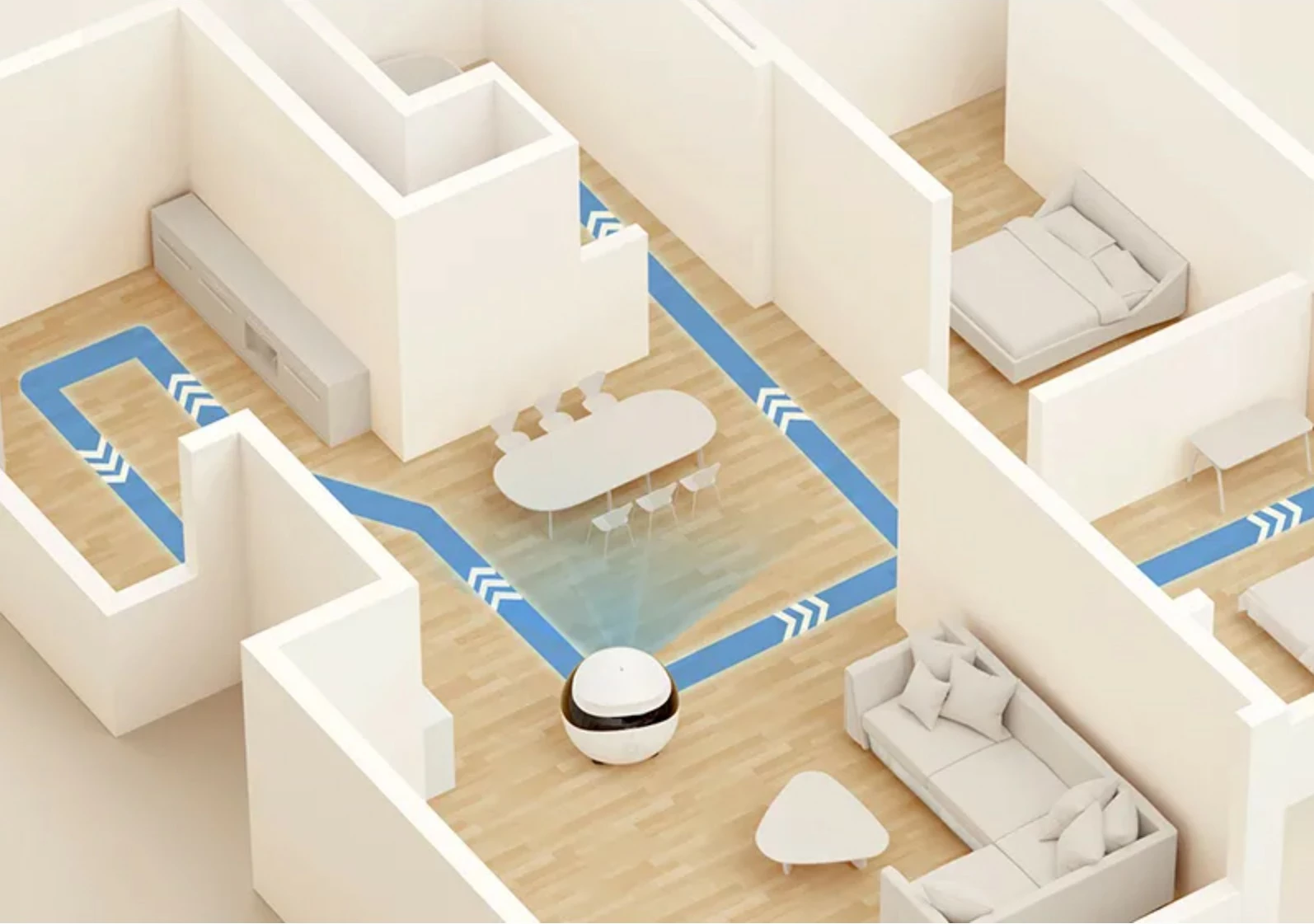 Robot për kafshë Enabot EBO SE, kamera 1080p, WiFi, app, natës, lazer