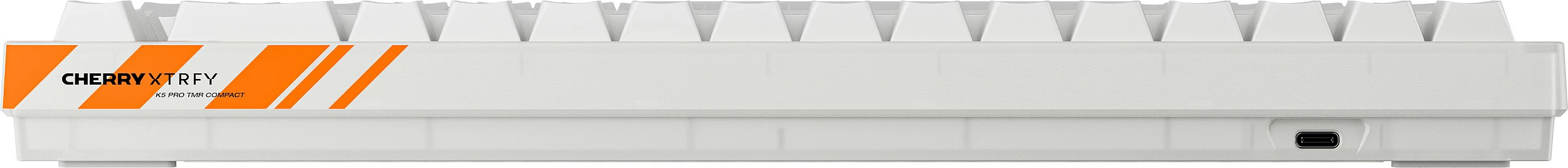 Tastierë mekanike Cherry K5 PRO TMR Compact, USB me kabllo, 65%, RGB, QWERTY US, Orange/White
