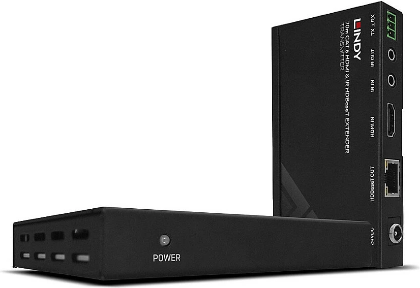 Zgjatues HDMI Lindy HDBaseT 70m Cat6, PoC, IR, RS-232, 4K30, i zi