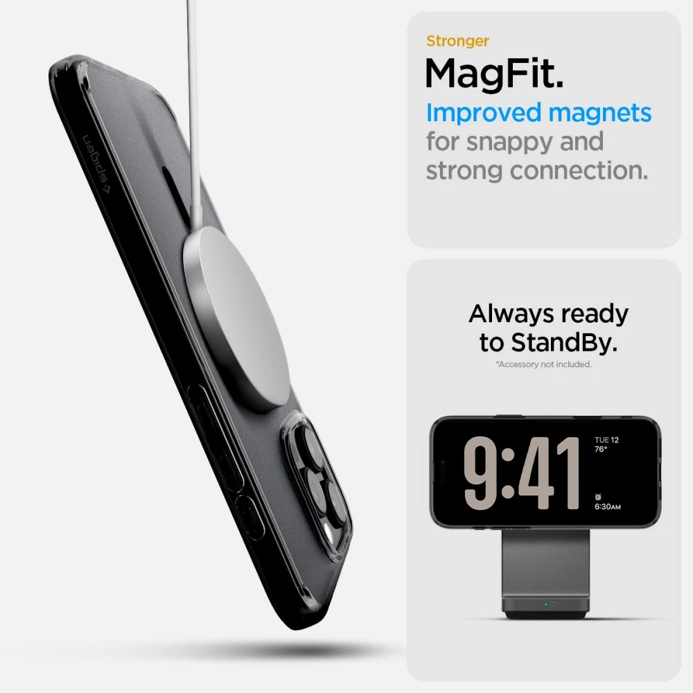 Mbështjellës Spigen Ultra Hybrid për iPhone 16 Pro, Zi