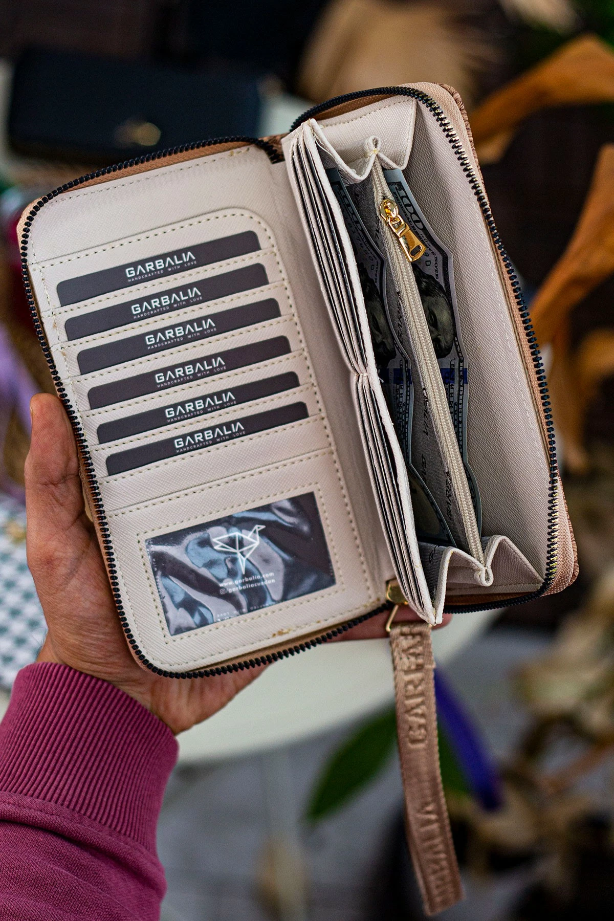 Portofol për gra Zoozie Bags, Tilburg, bezhë